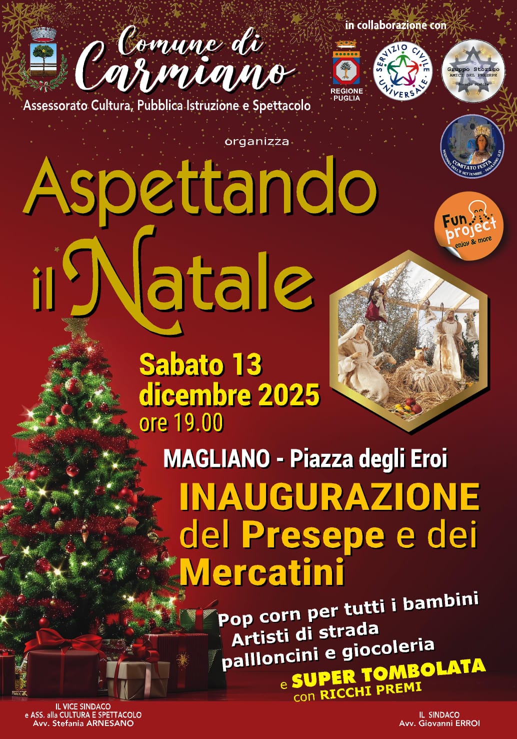 Inaugurazione del Presepe e dei mercatini di Magliano
