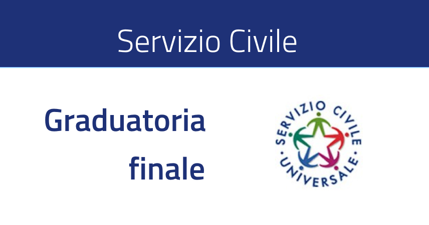 SERVIZIO CIVILE UNIVERSALE 2026 - Graduatorie finali